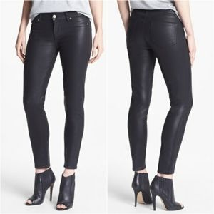 PAIGE Verdugo Ankle Coated Jeans Black Silk